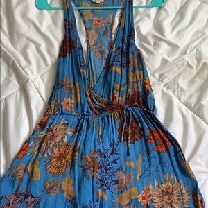 Blue Floral Romper